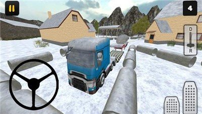 冬天农场卡车3dWinter Farm Truck 3D: Silo Transport